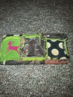 Handmade "Redneck Style" Rag Quilt Camo & Deer Trifold Wallet Clutch